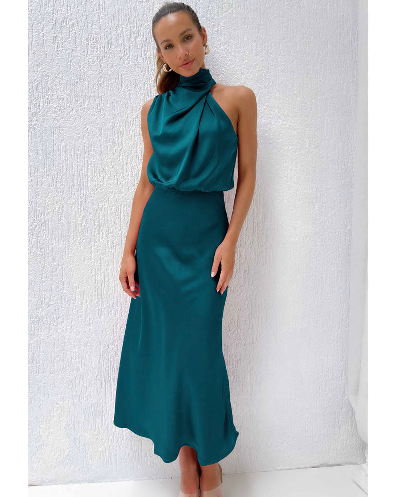 Nights Like This Dress Dark Green