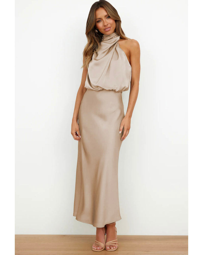 Nights Like This Dress Apricot