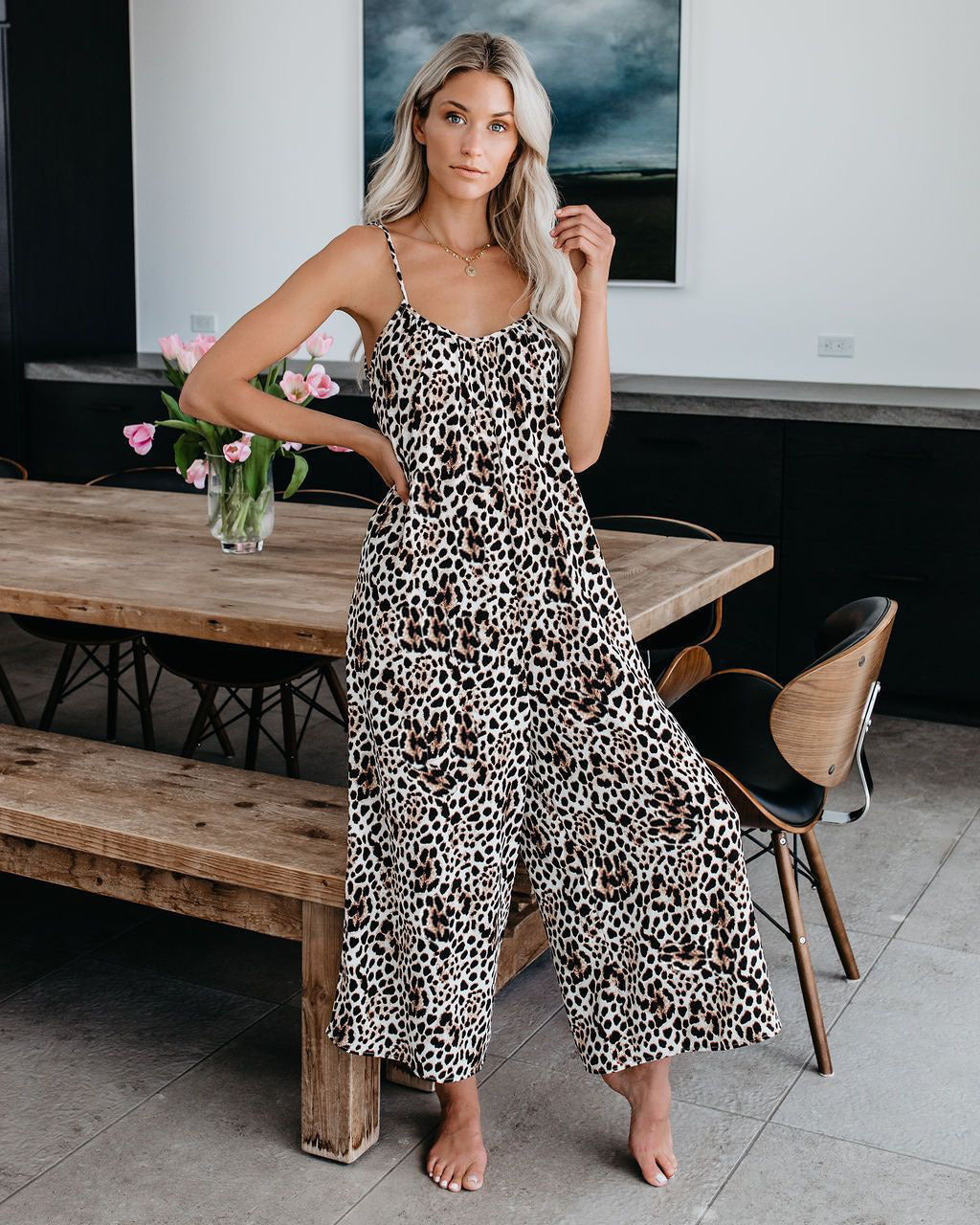 Tulum Tie Dye Jumpsuit Leopard