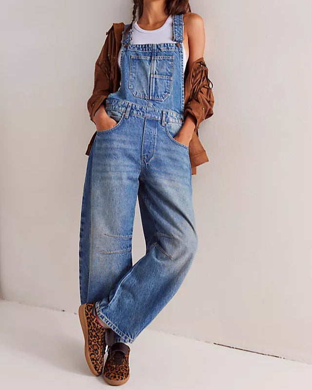 We The Free Good Luck Barrel Overalls