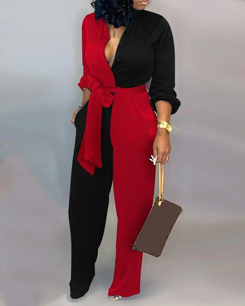Geena Cute and Comfy Jumpsuit Black