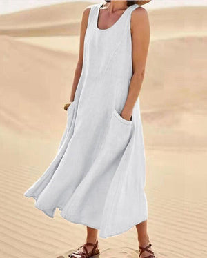 Fresh Start Linen Dress