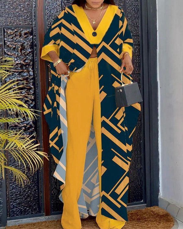 Random Printed Pant Set YELLOW