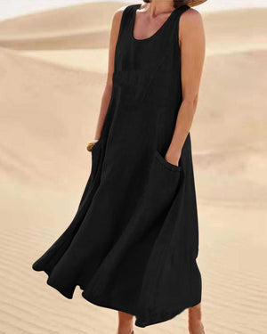 Fresh Start Linen Dress