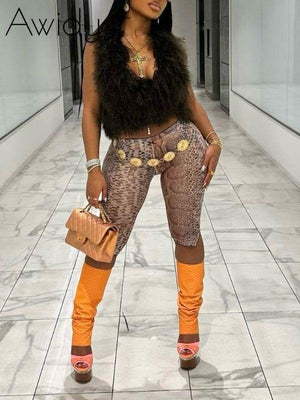 Printed Capri Pants