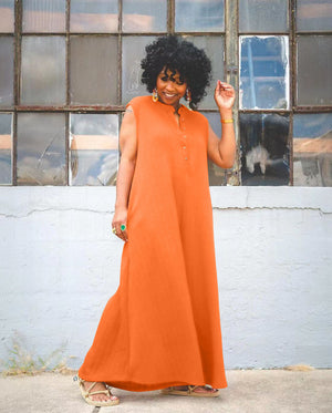 Vera oversized Jumpsuit ORANGE