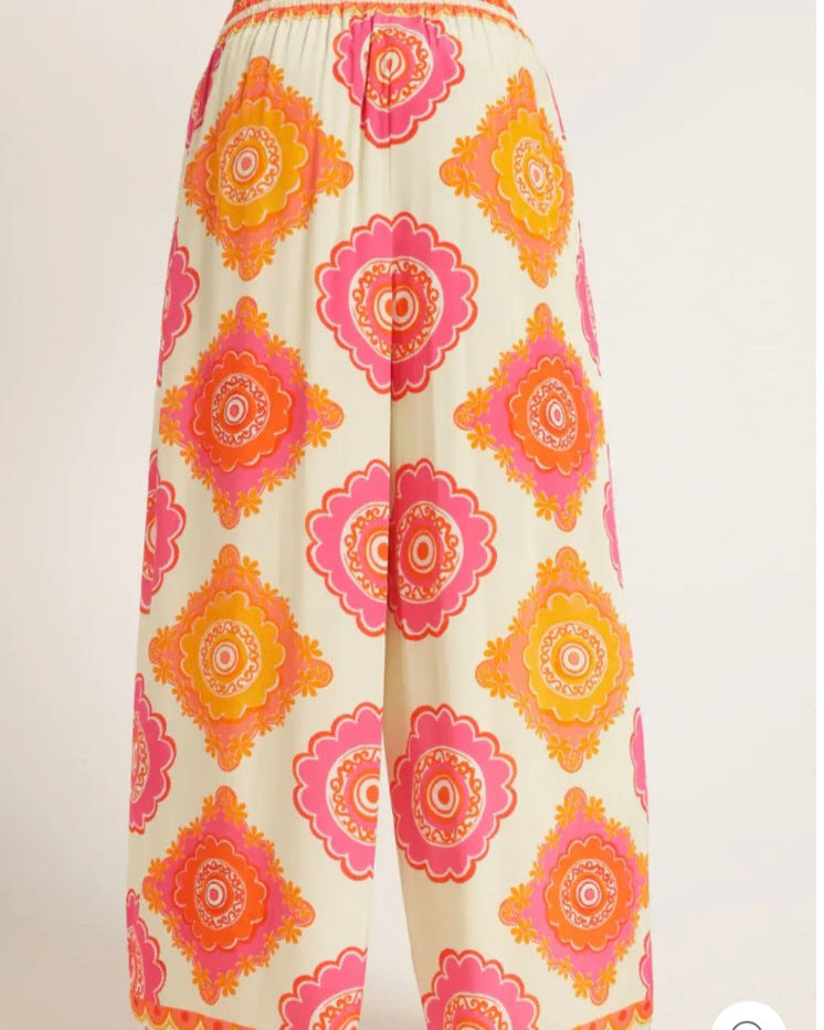 Loose-fit 2PC Set Pants Orange