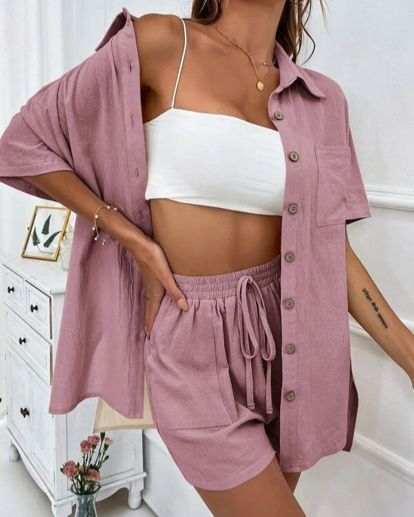 Sweet Feeling Short Set Pink M
