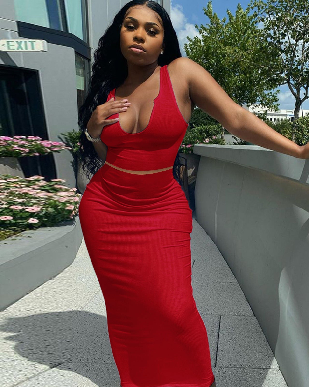 Bandhnu Dress Set RED
