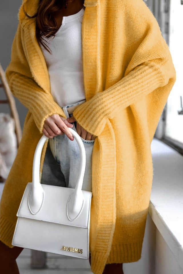 Hooded Knit Sweater Sweatshirt