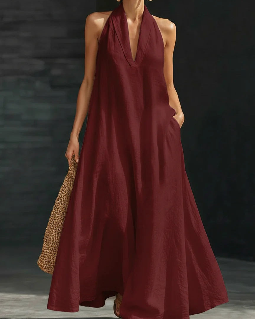 Halter Neck Maxi Dress