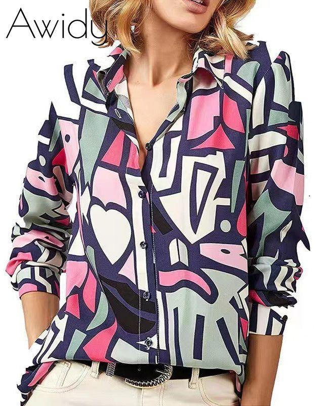 CRAZY GEOMETRIC PRINTED SHIRT