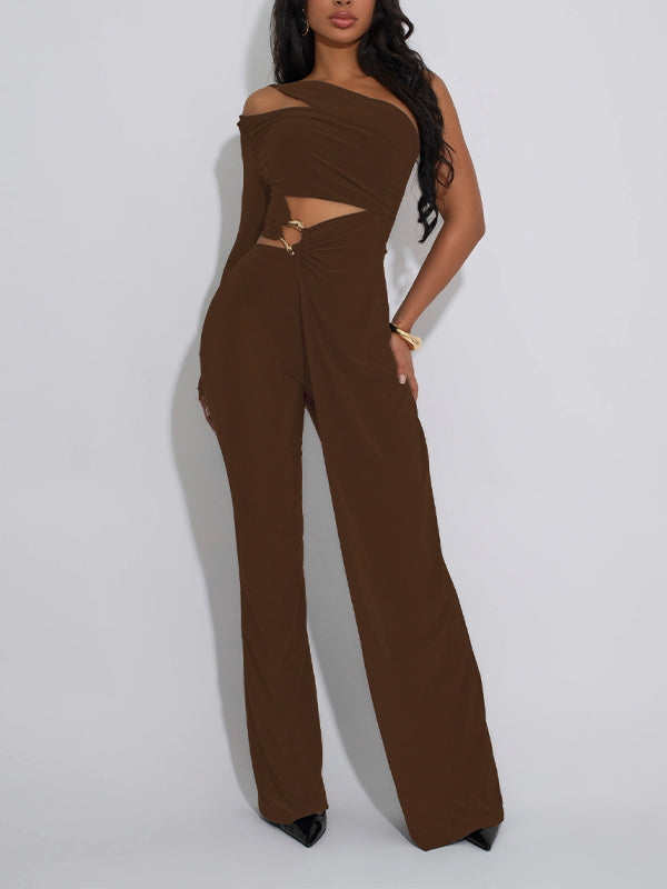 One-Shoulder Tunic Top & Pants Set