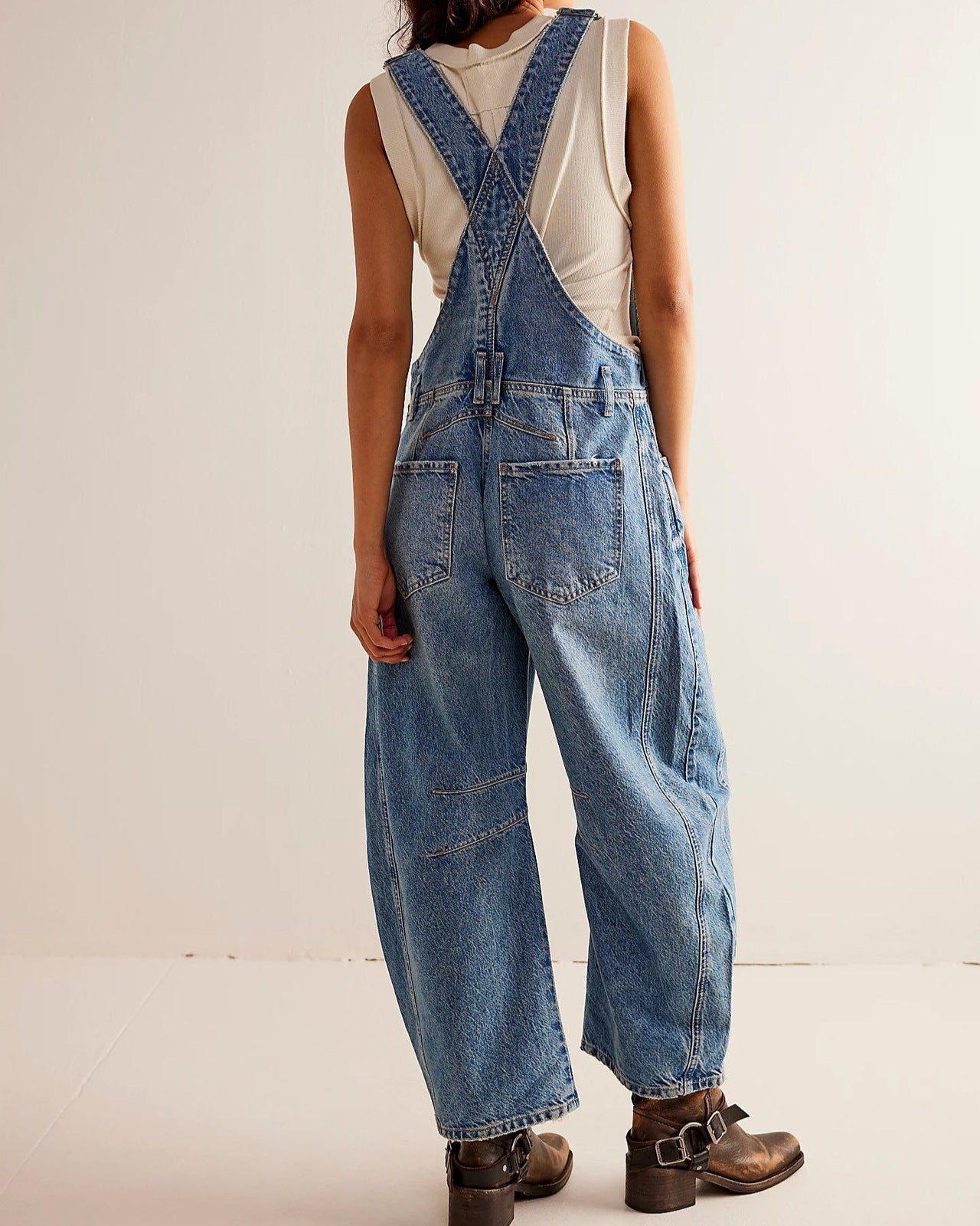 We The Free Good Luck Barrel Overalls