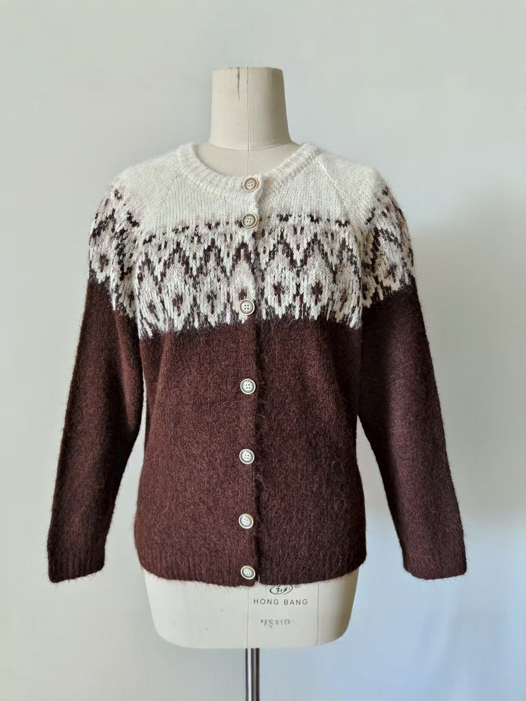 Fair Isle Knit Cardigan