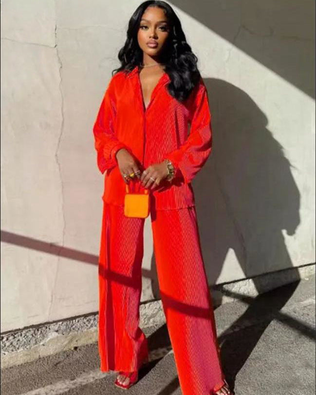 Ensemble pantalon plissé KRISSIE