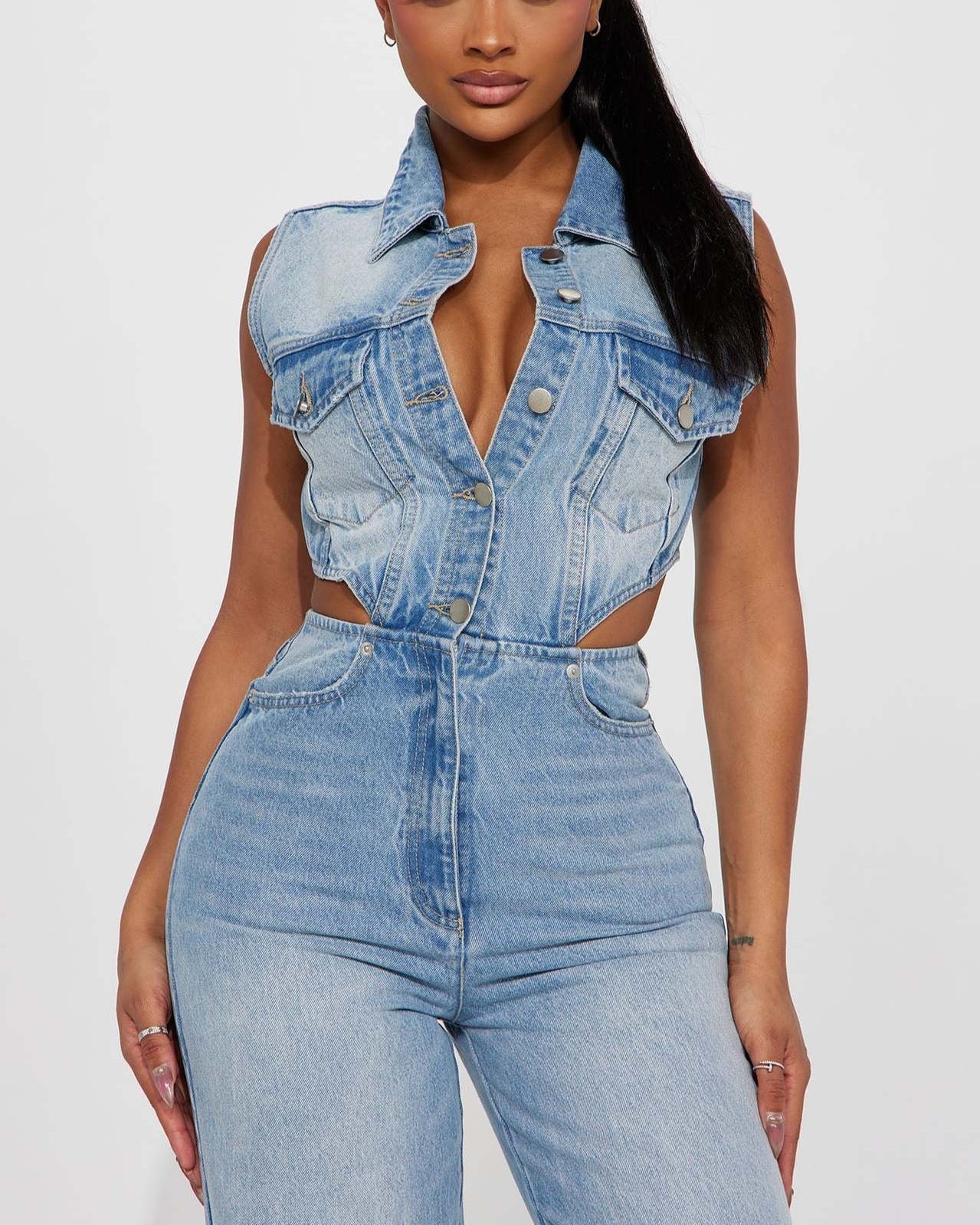 Sharlene Denim Jumpsuit