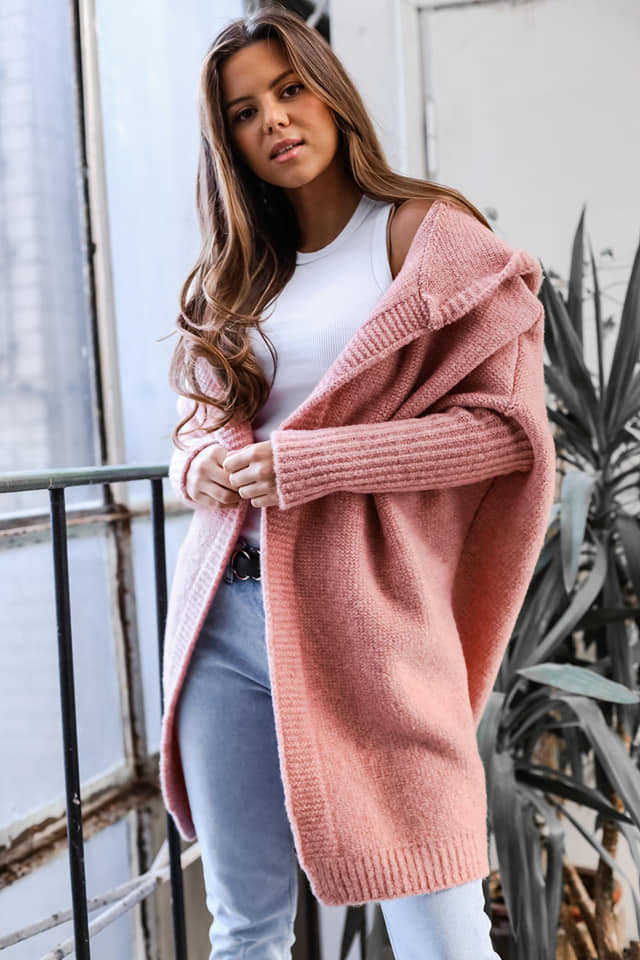 Hooded Knit Sweater Sweatshirt