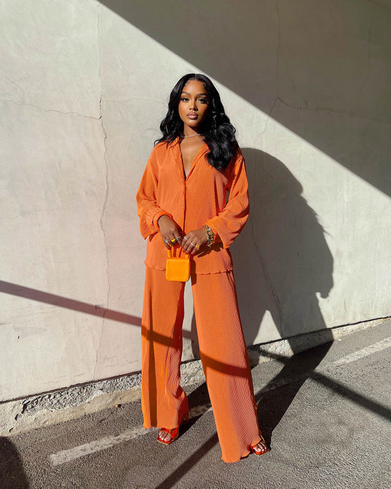 Ensemble pantalon plissé KRISSIE