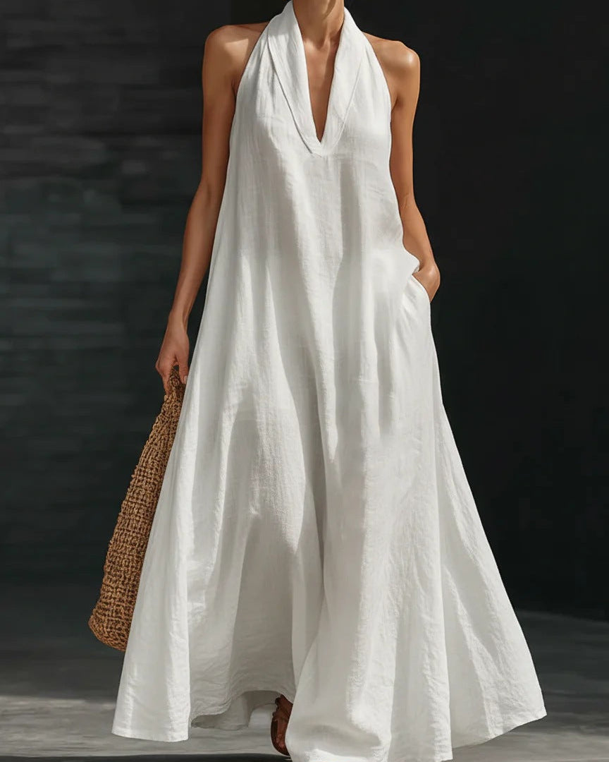 Halter Neck Maxi Dress