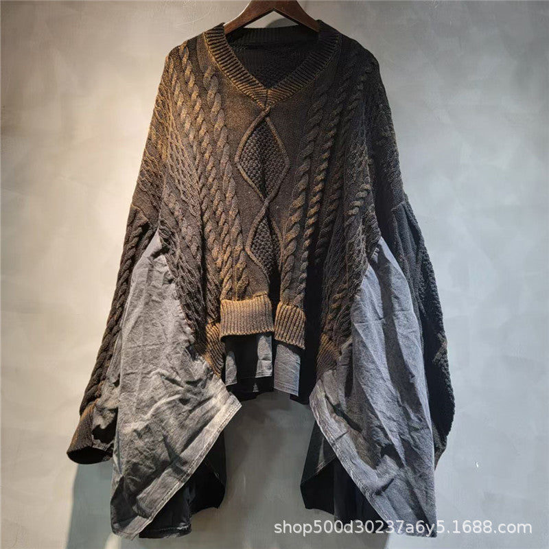 Acid Wash Plum Sweater