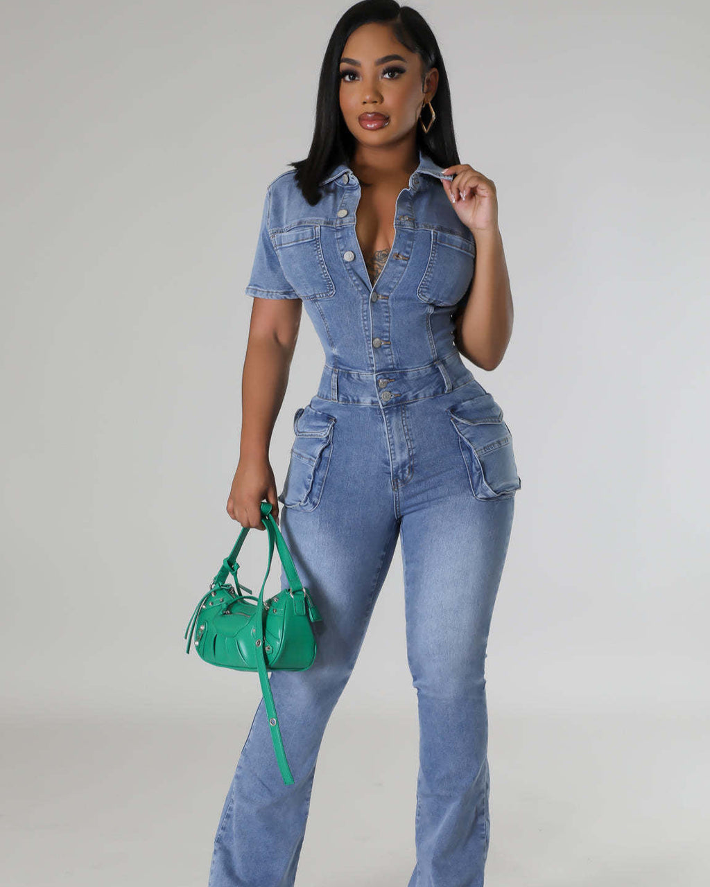 Daytona Denim Jumpsuit 2XL