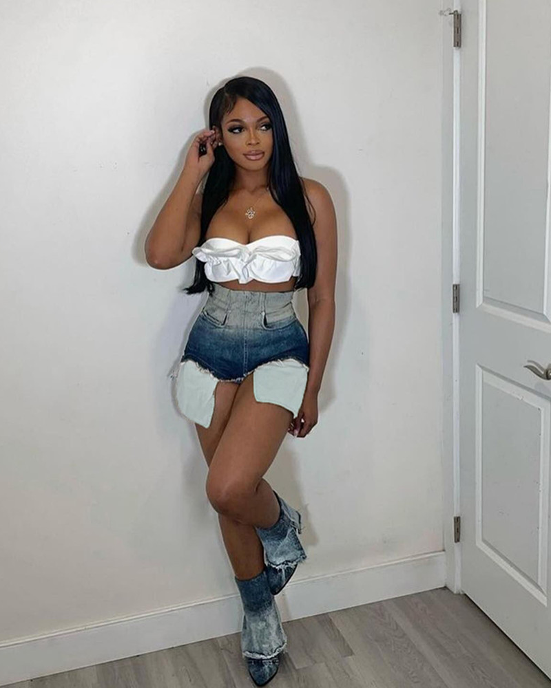 Nylah Days Shorts Blue