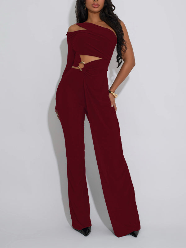 One-Shoulder Tunic Top & Pants Set