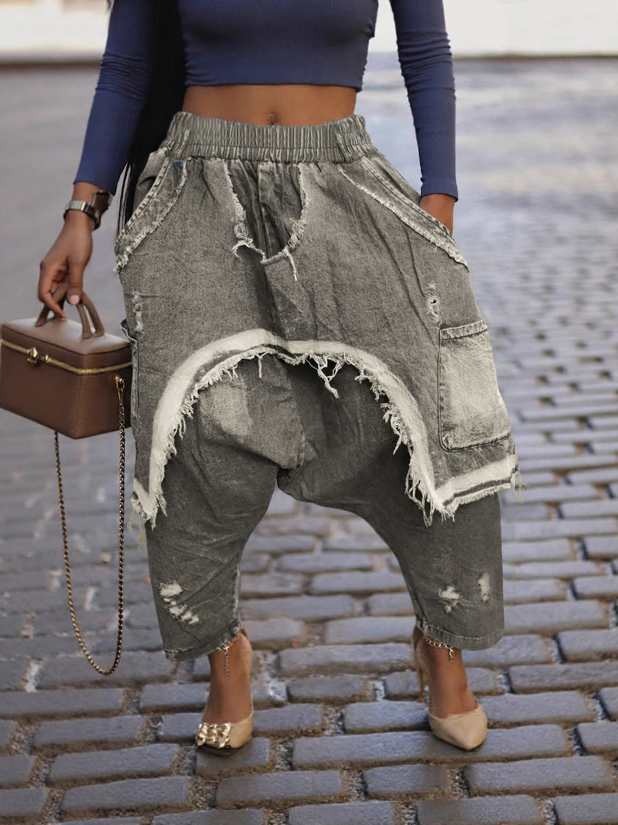 Pantalon en jean Harem Bae