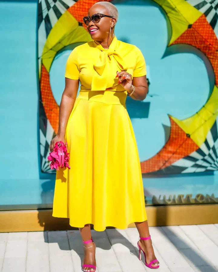 Modest Bow Tie Dress