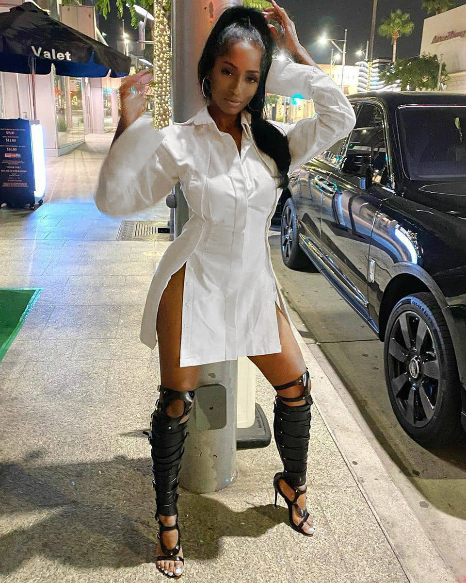 TAILORED MADE SHIRT DRESS/ TOP