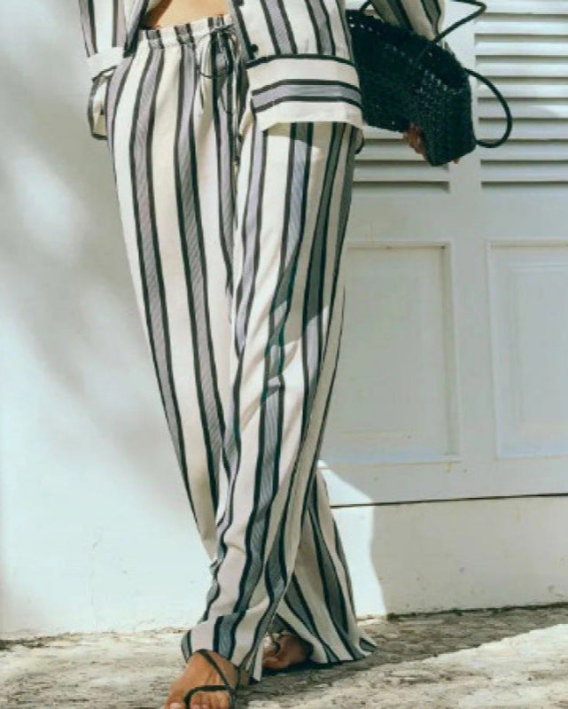 Loose-fit 2PC Set Pants Black