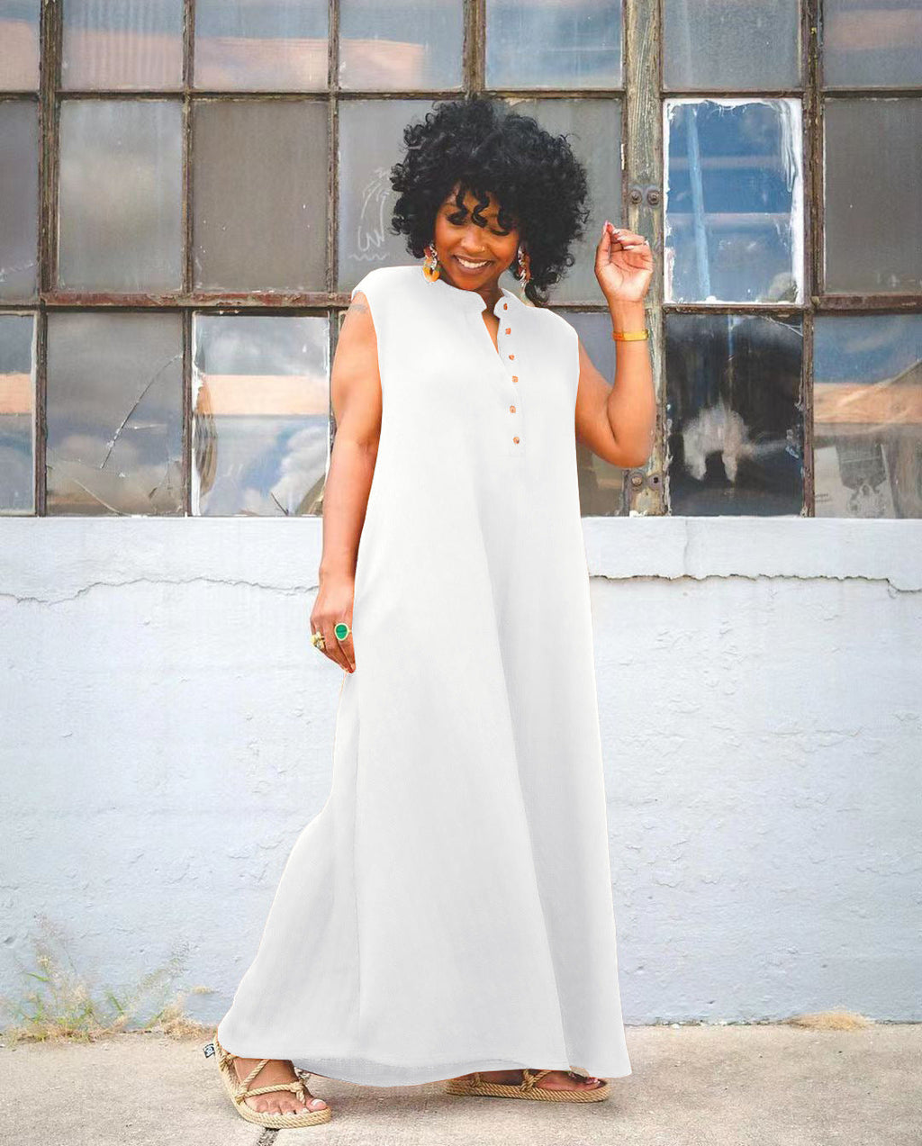 Vera oversized Jumpsuit WHITE