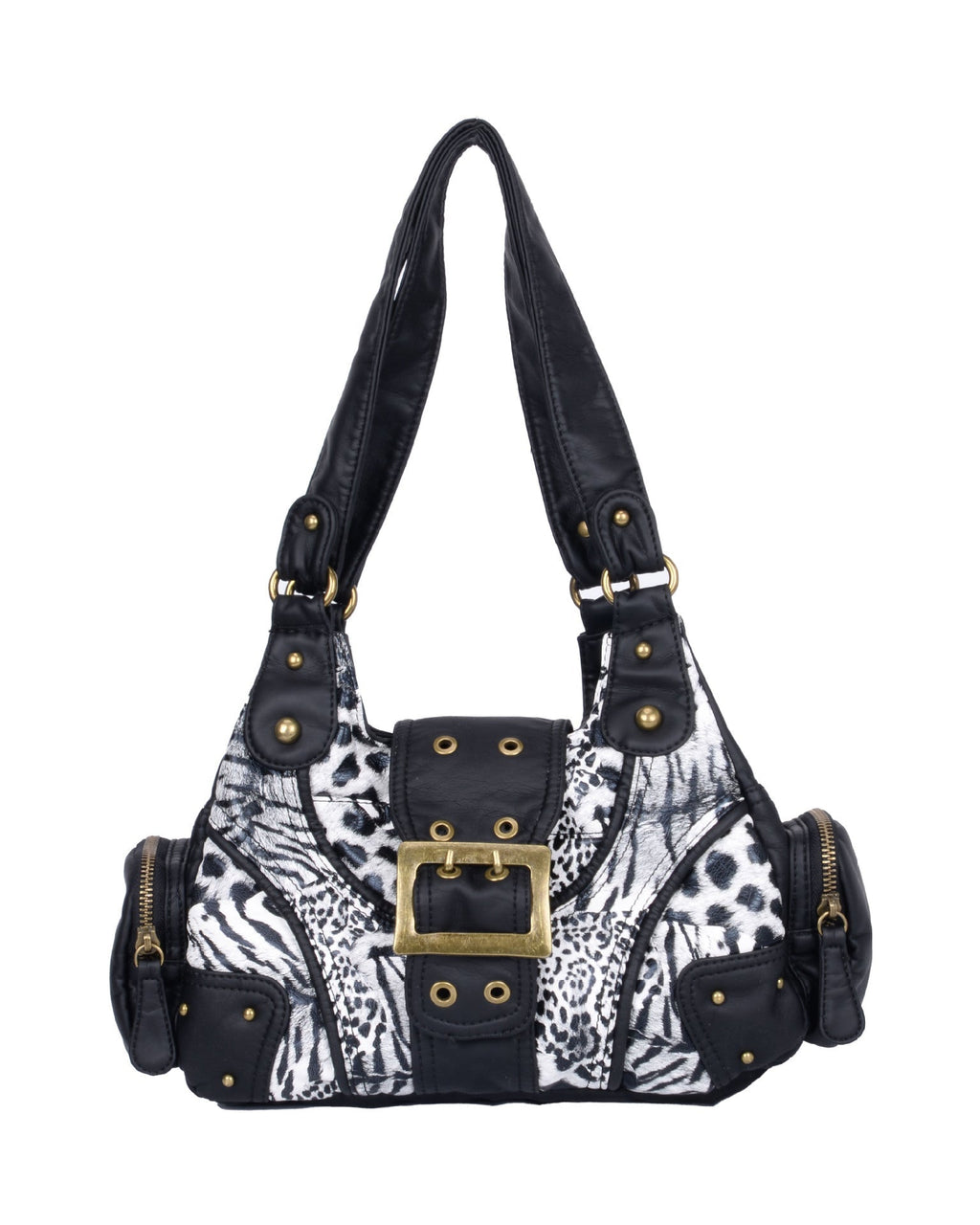 Retro Patchwork Leopard Tote Bag