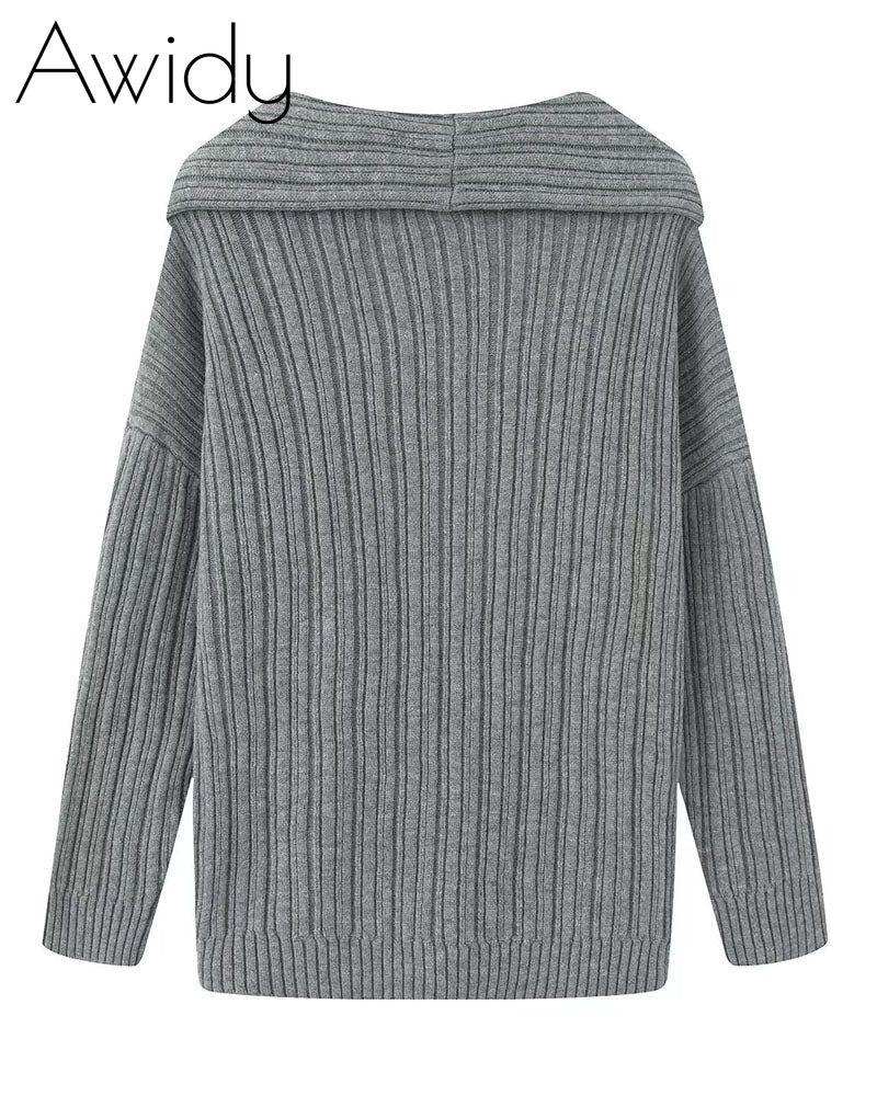 Off-Shoulder Sweater Pullover