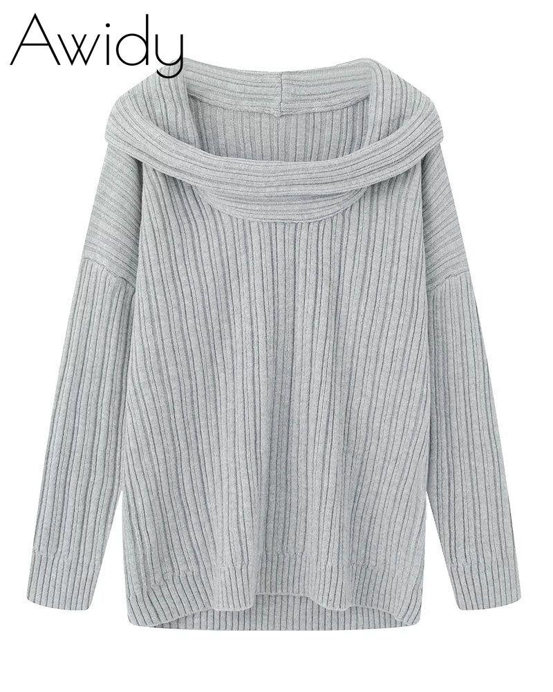 Off-Shoulder Sweater Pullover