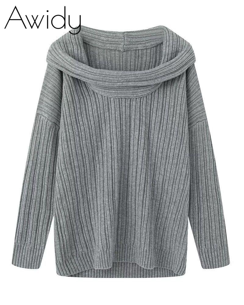 Off-Shoulder Sweater Pullover