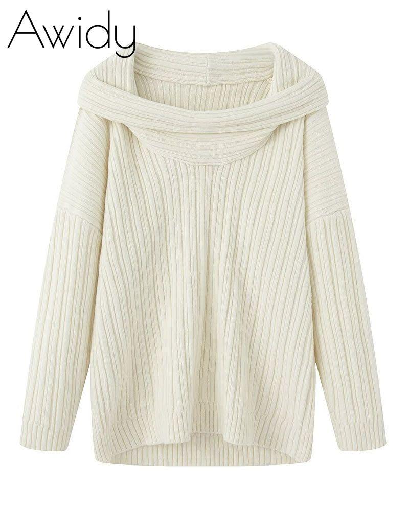 Off-Shoulder Sweater Pullover