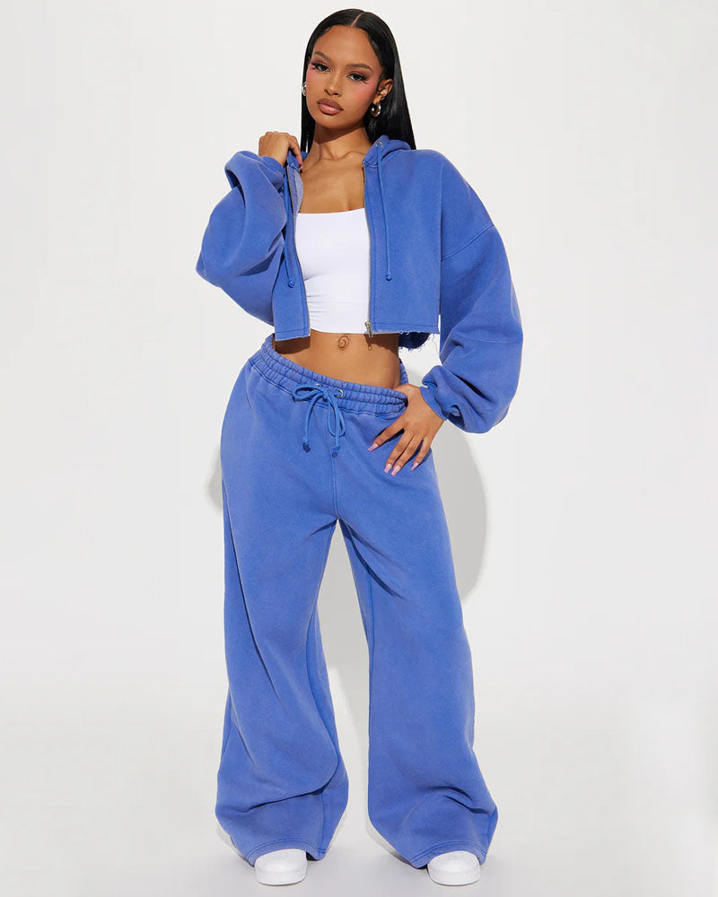 On The Go Fleece Pant Set