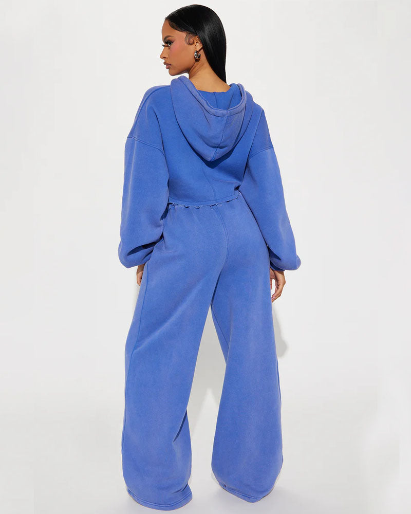 On The Go Fleece Pant Set
