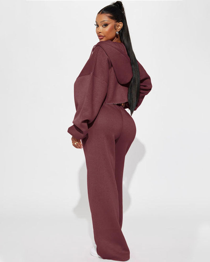 On The Go Fleece Pant Set