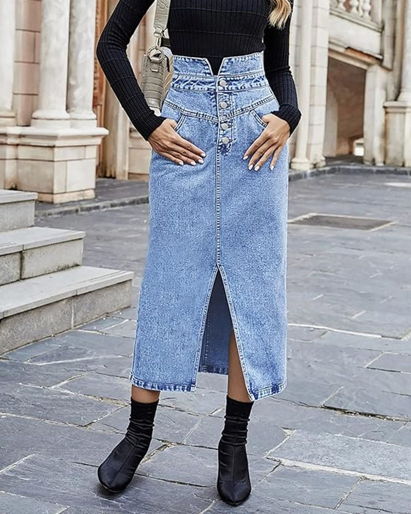 Own It Denim Skirt