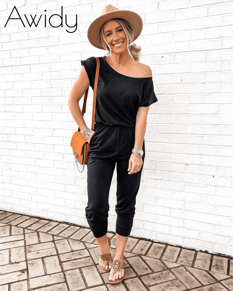 Drop Shoulder Jumpsuit