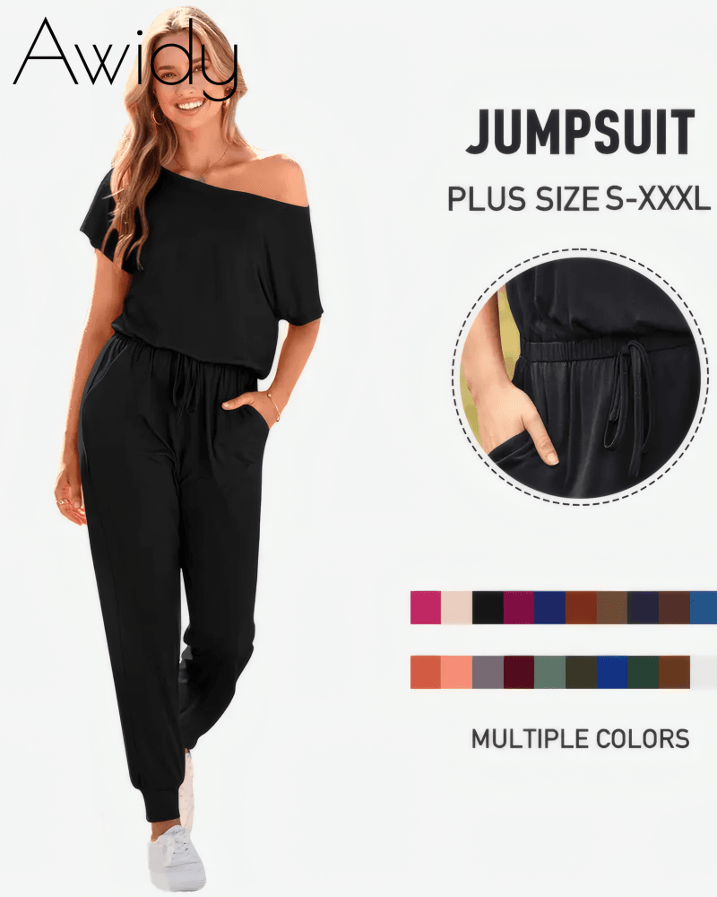 Drop Shoulder Jumpsuit
