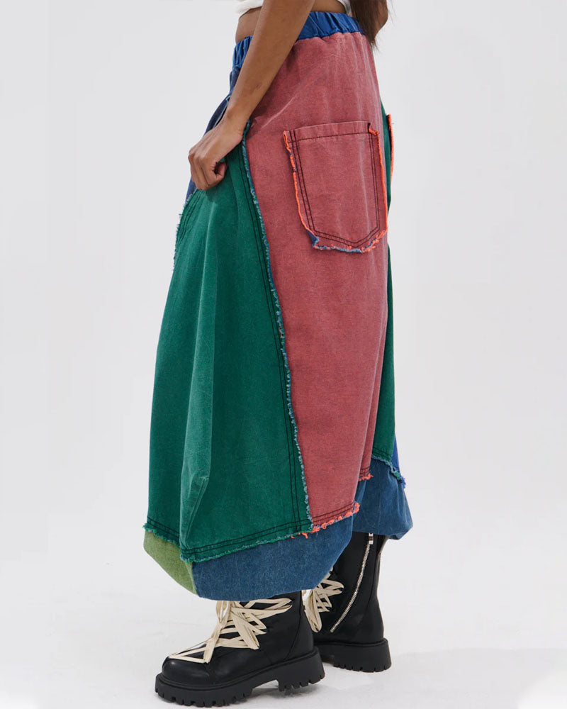 Patchwork-Haremsjeans