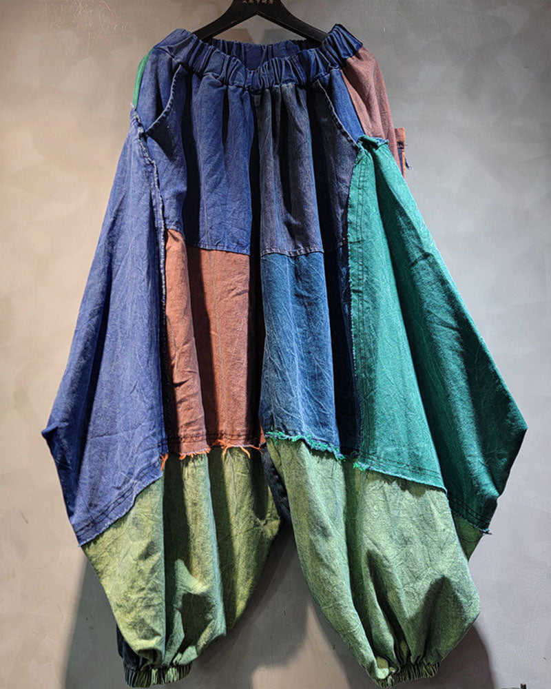 Patchwork-Haremsjeans