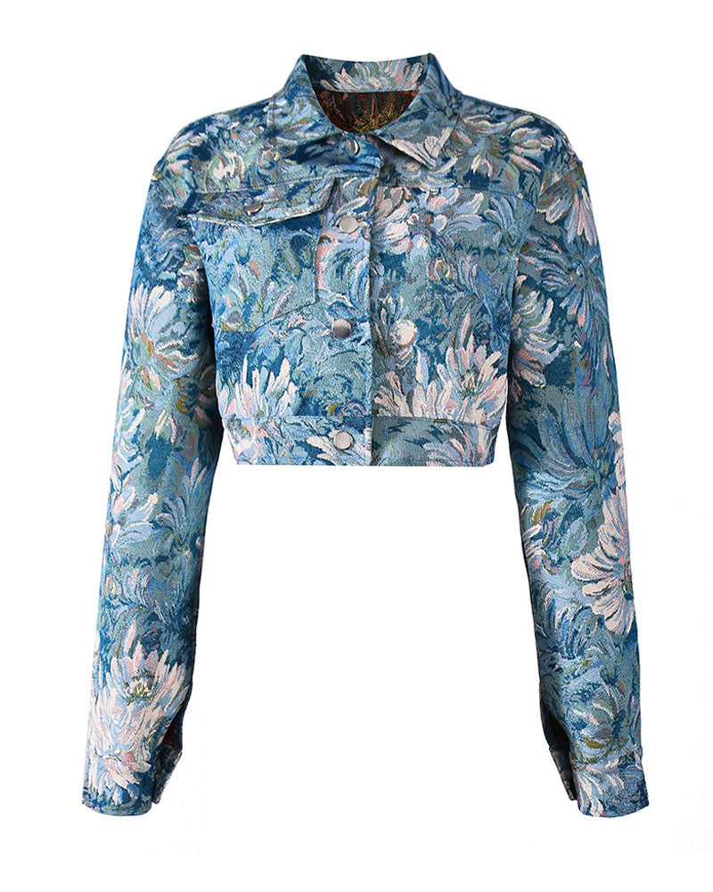 Pattern Play Cropped Jacket