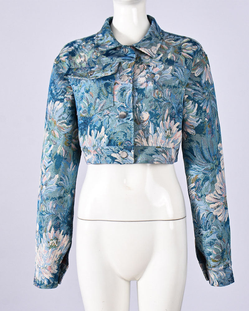 Pattern Play Cropped Jacket
