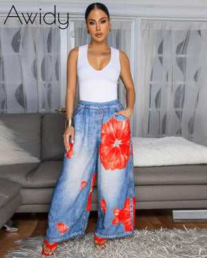 Flower Power Wide Leg Pants