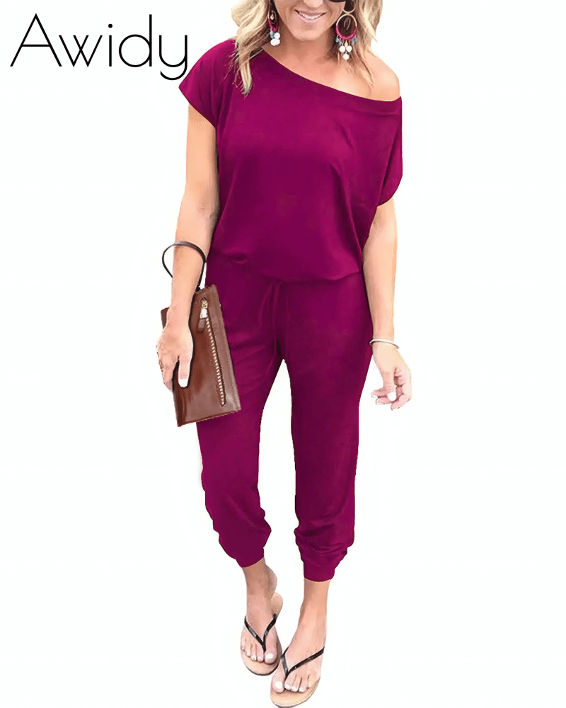 Drop Shoulder Jumpsuit